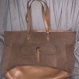 Talbots suede bag